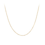 9ct gold cable chain 1mm thick 45cn long