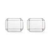Add engravin to these Deco Facet Cufflink 