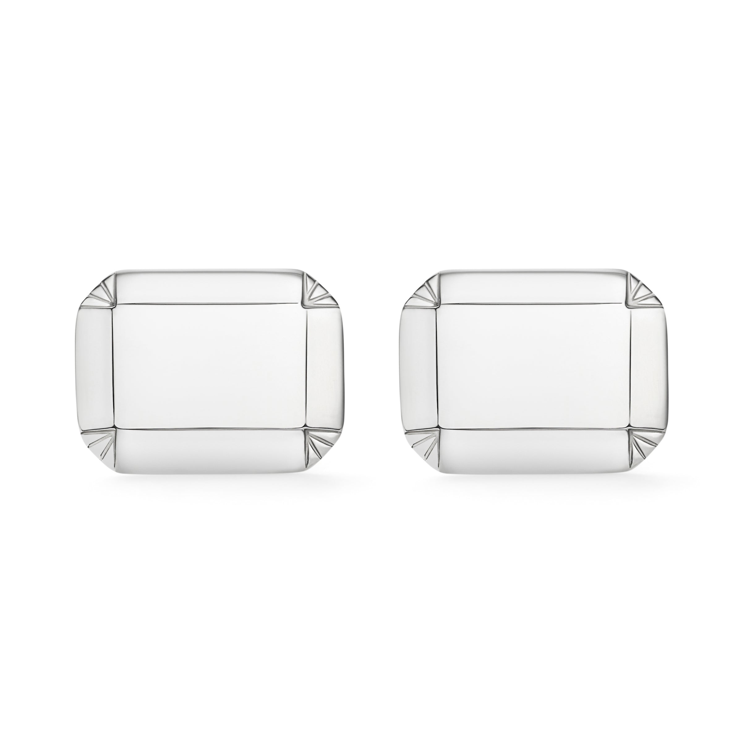 Add engravin to these Deco Facet Cufflink 