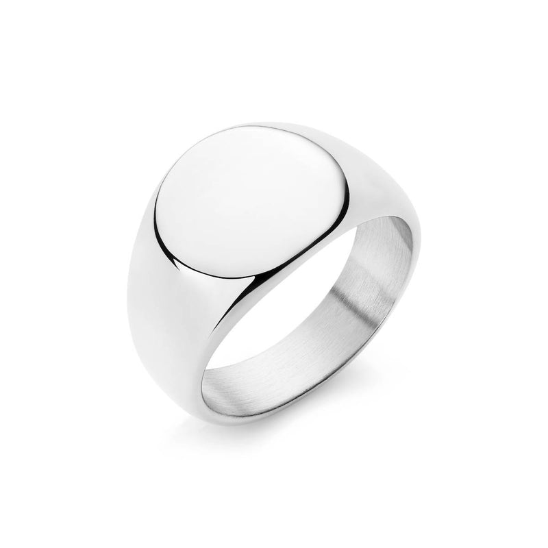 engrave this bold round signet ring