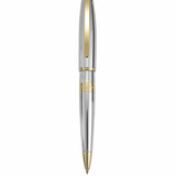 Luxe Chrome and gold plated ball point pen - engrave the barrel 