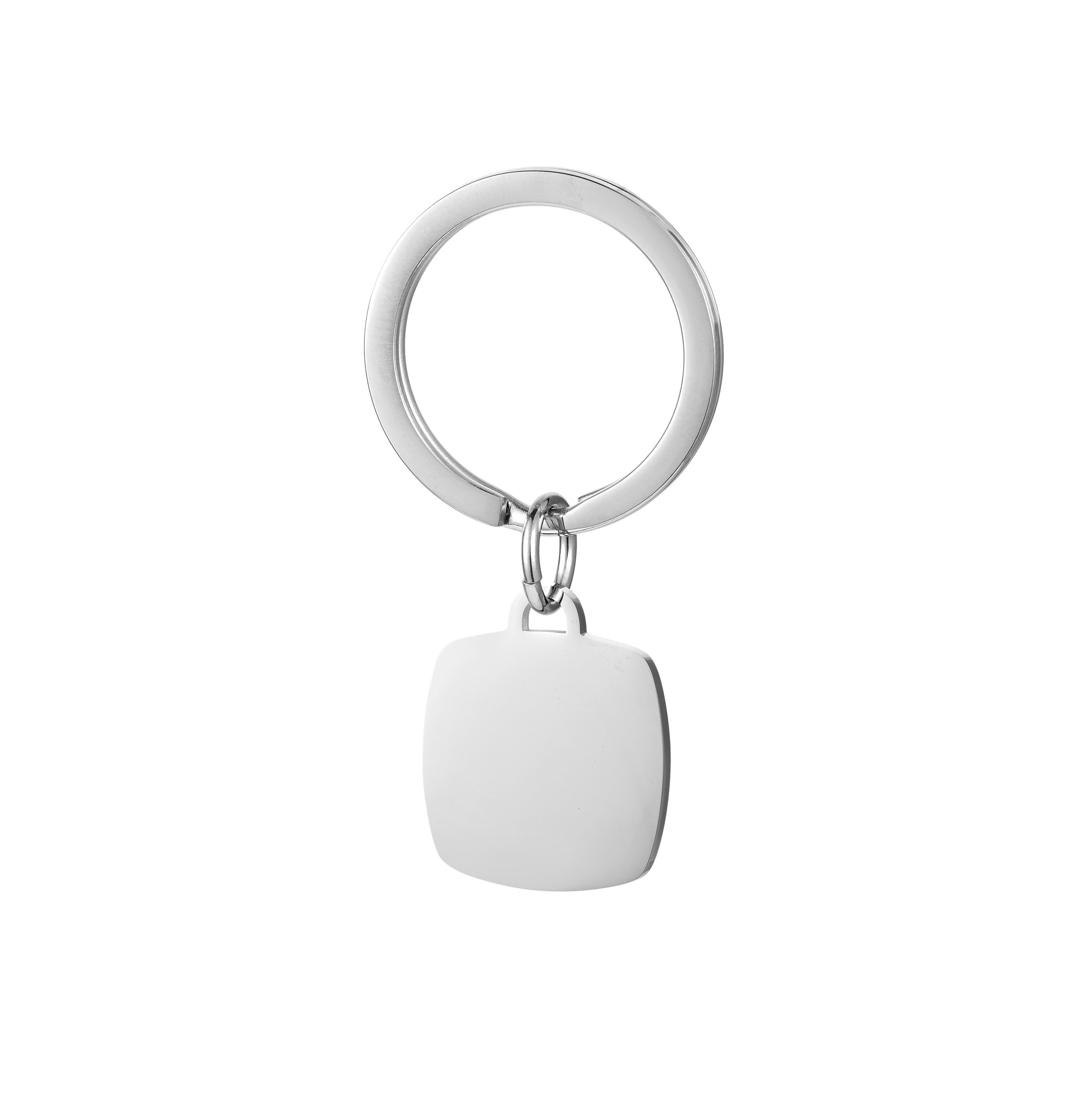 Silver Cushion Keyring
