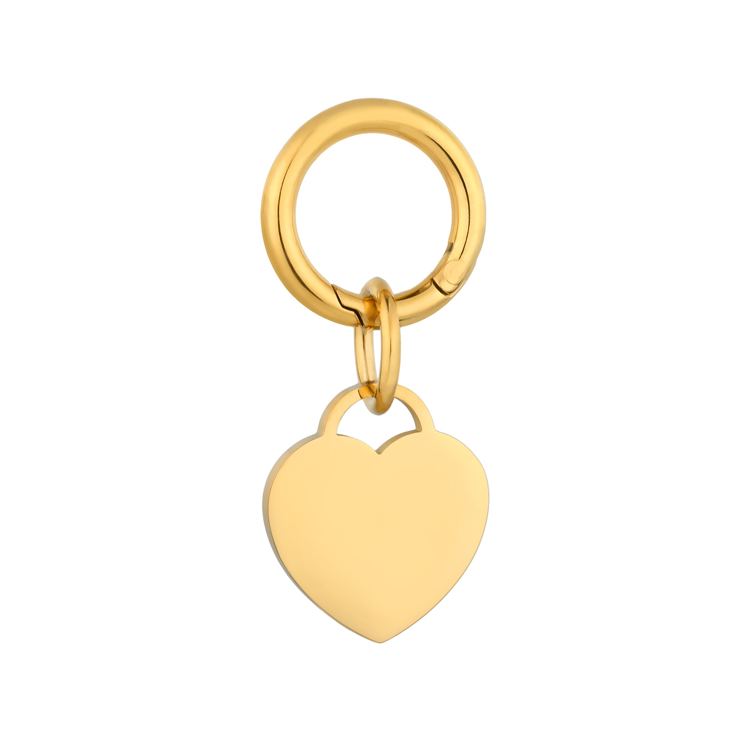 Deluxe Small Gold Heart Pet Tag