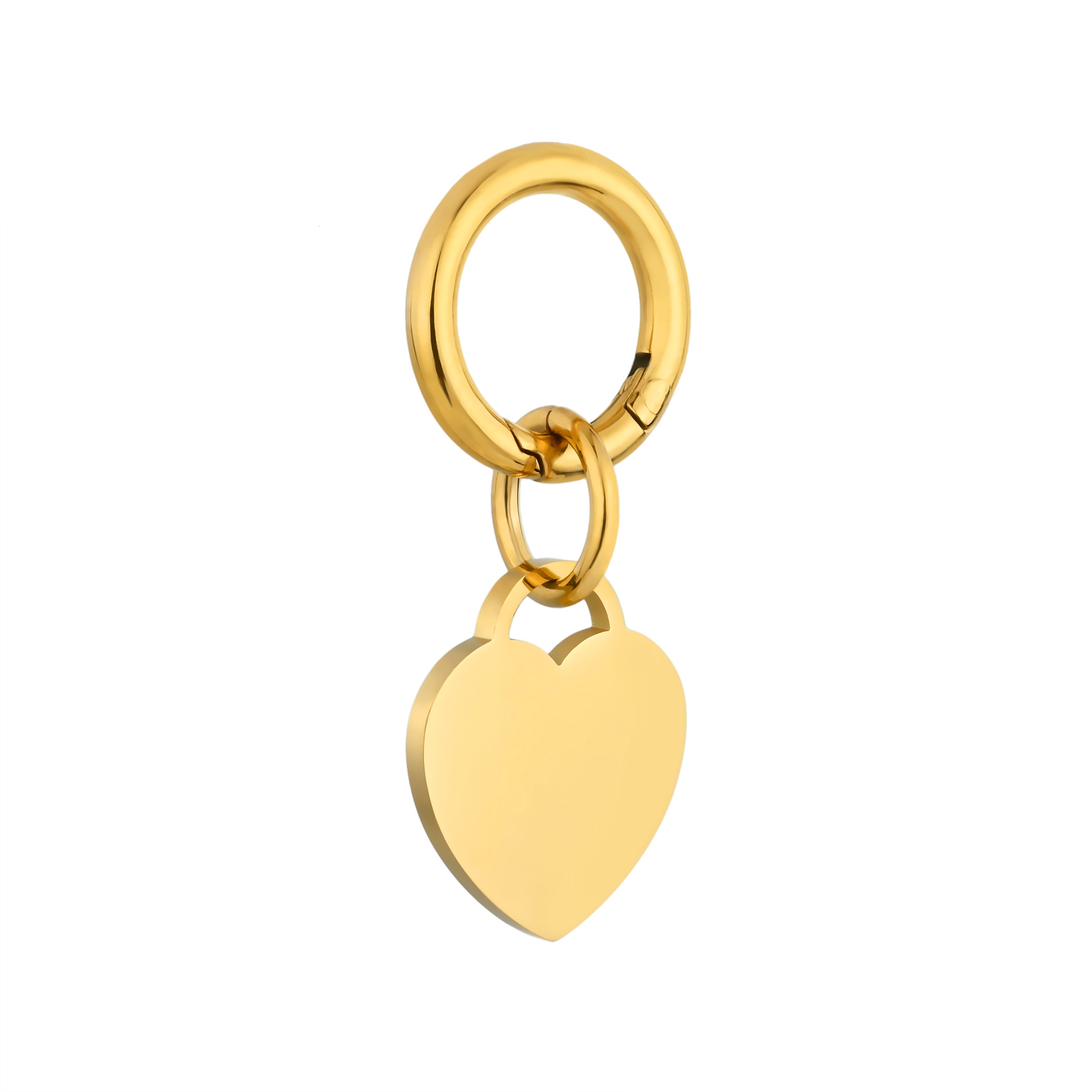 Deluxe Small Gold Heart Pet Tag