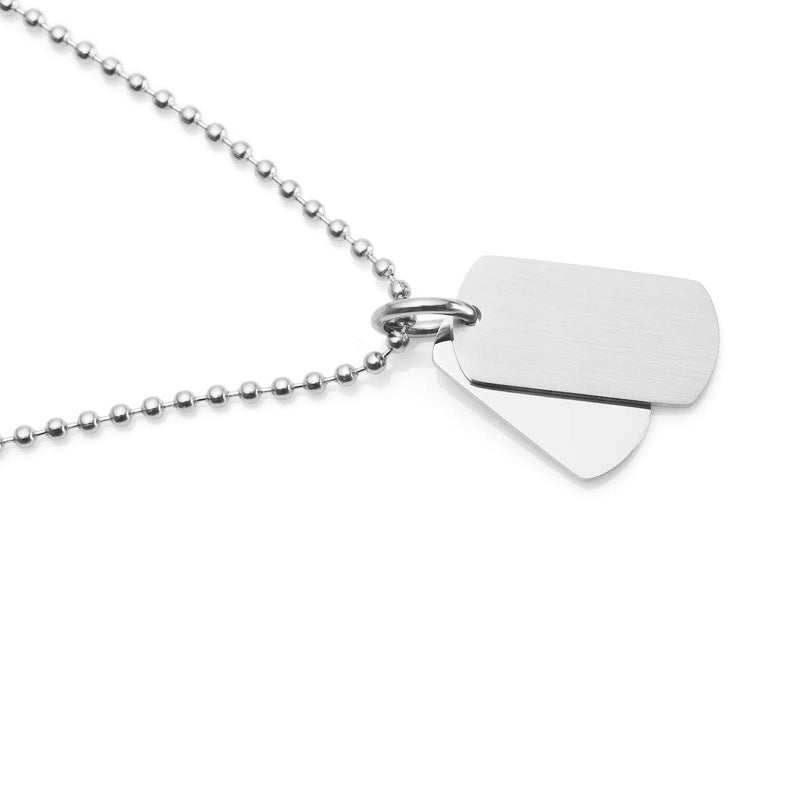 Double dog tag - back pendant