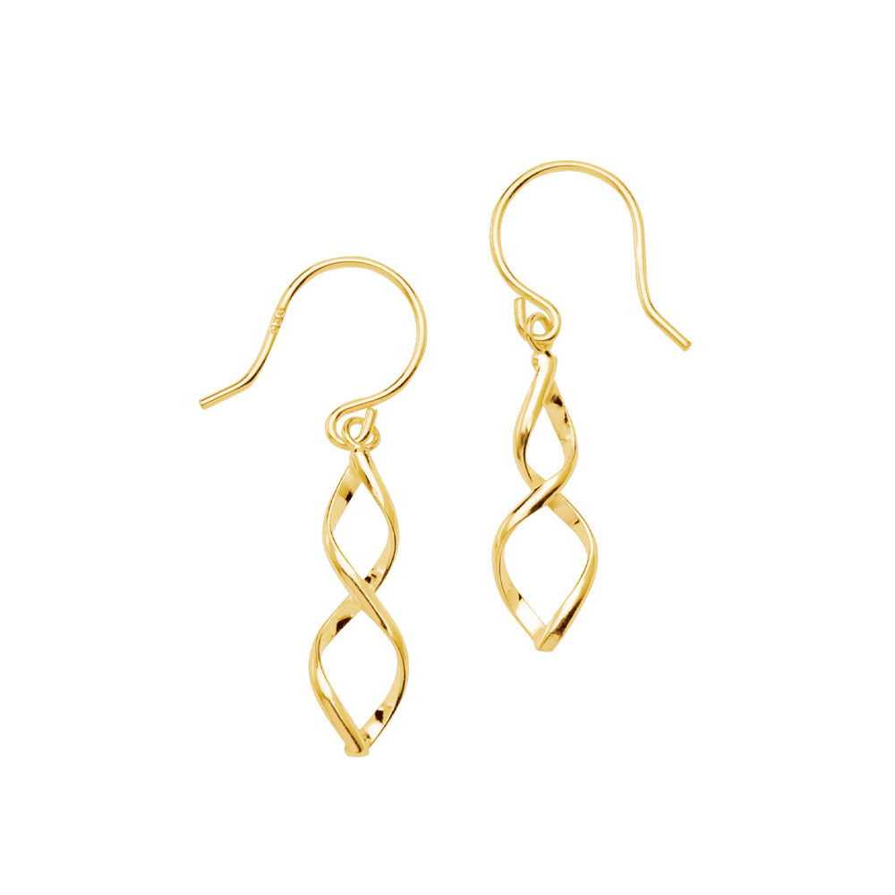 Sterling Silver Twist Earrings