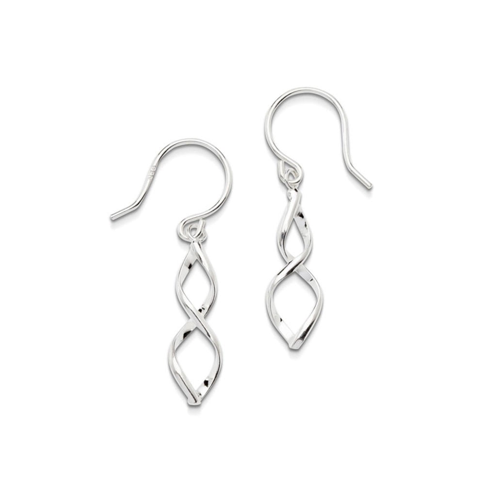 Sterling Silver Twist Earrings