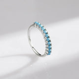 Sterling Silver Inlay Turquoise Ring