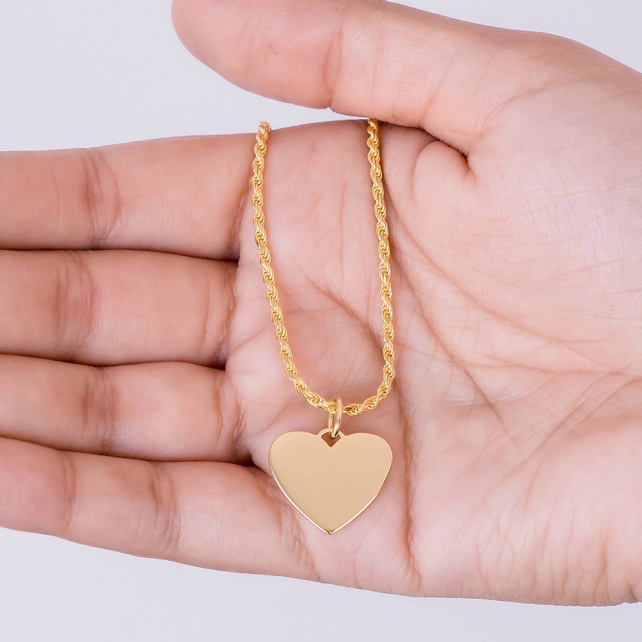 gold heart pendant