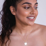 Gold Heart Tag Pendant