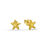 Seashell and Starfish Stud Earrings