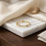 Marquise Bead Ring