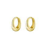 Petite Concave Hoop Earrings