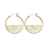 gold hoop earrings