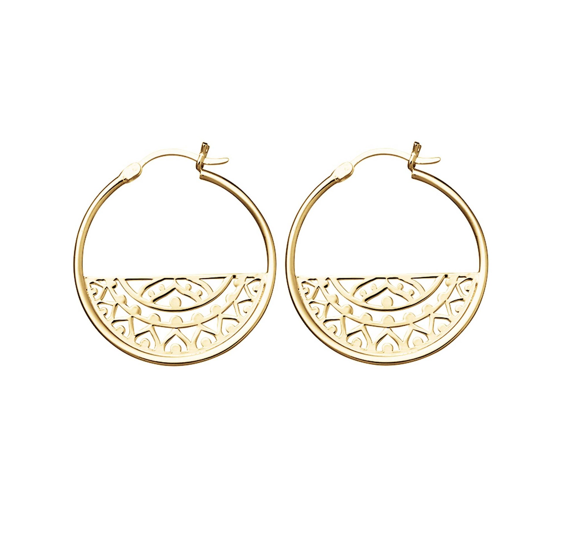 gold hoop earrings