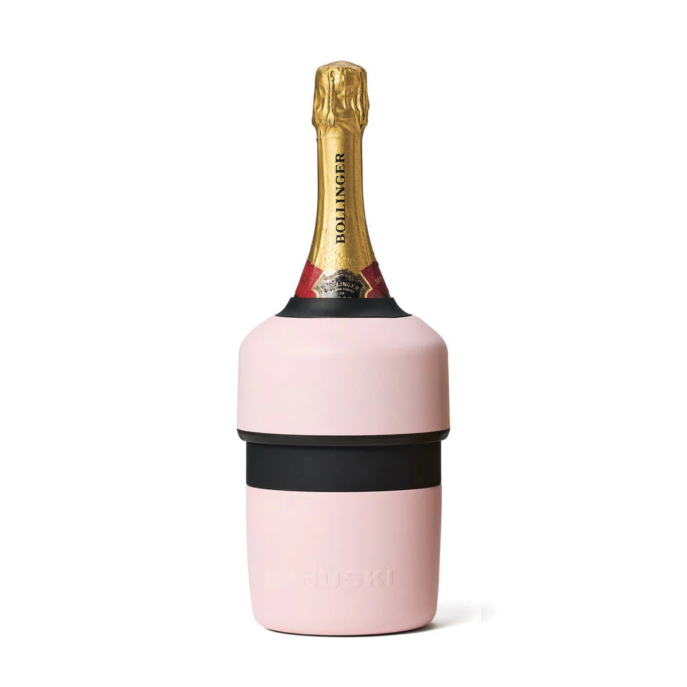 pink huski champagne cooler add engraving