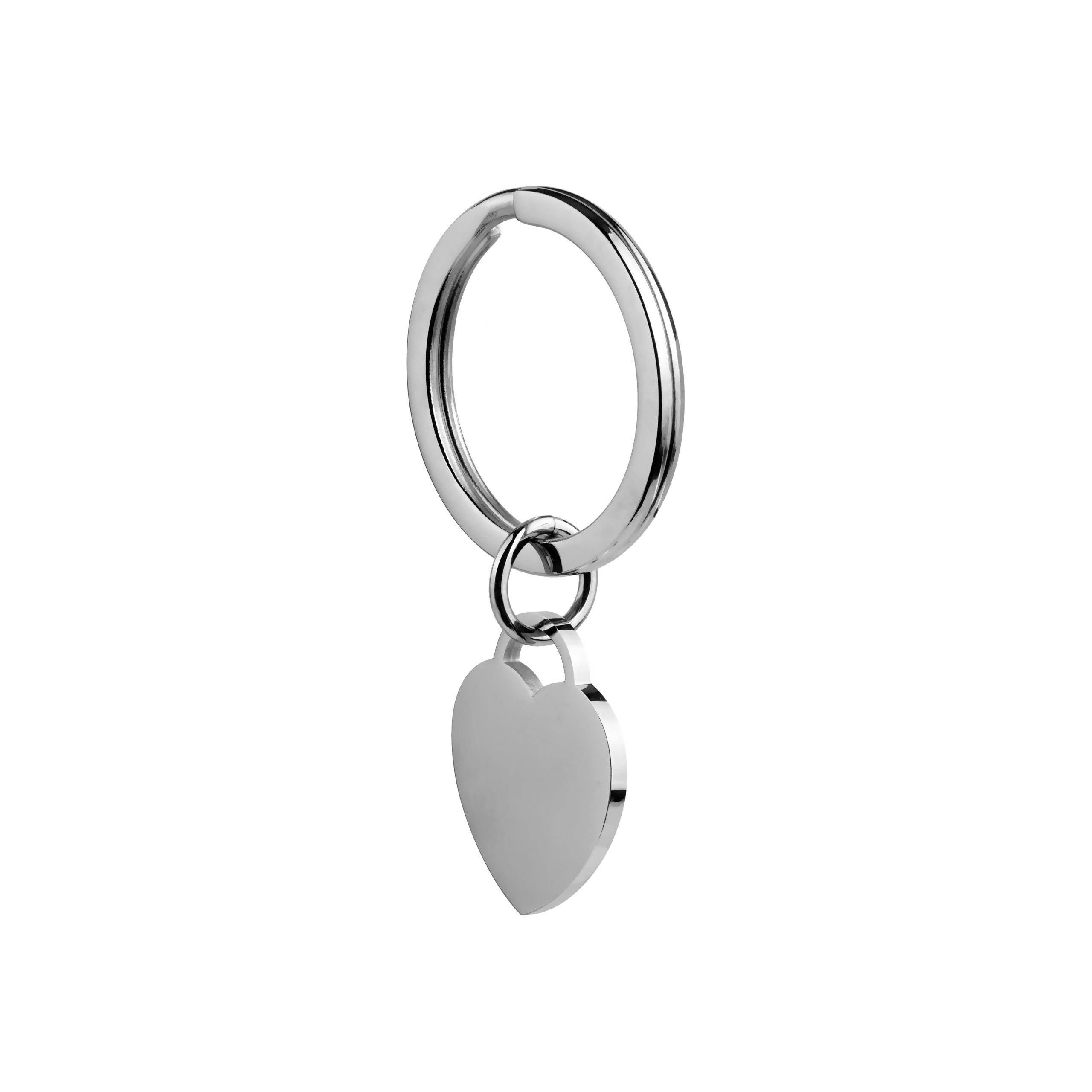 Heart Key chain side view