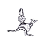 Australian Kangaroo Charm made from sterling silver
