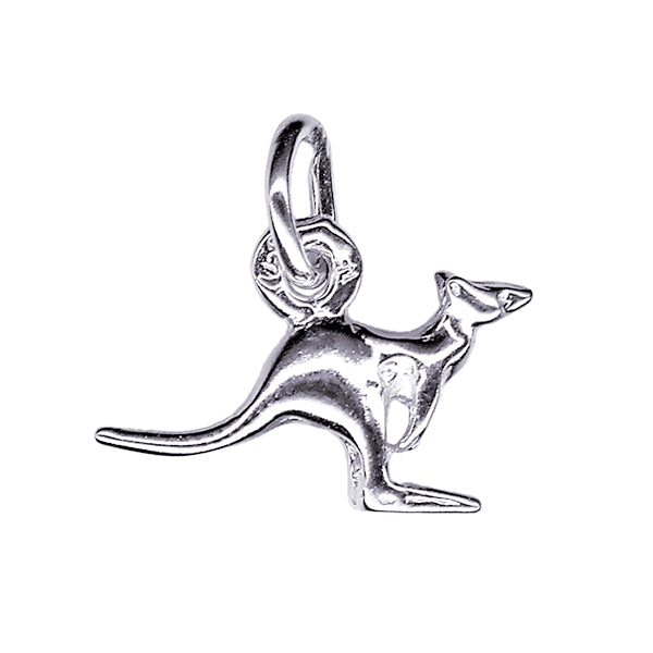 Australian Kangaroo Charm made from sterling silver
