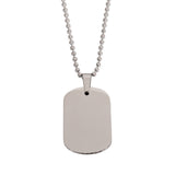 side detail dog tag necklace
