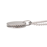 side detail disc necklace