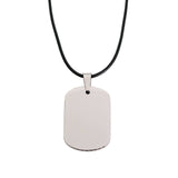 side detail dog tag necklace