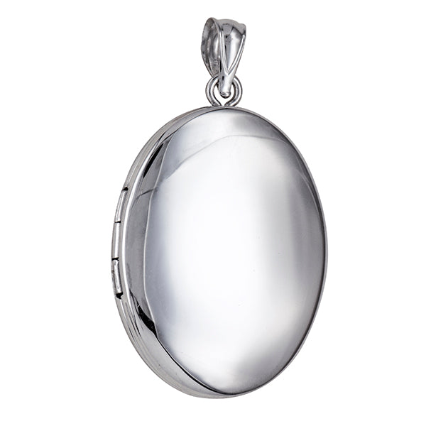 Engraved Oval Locket Pendant
