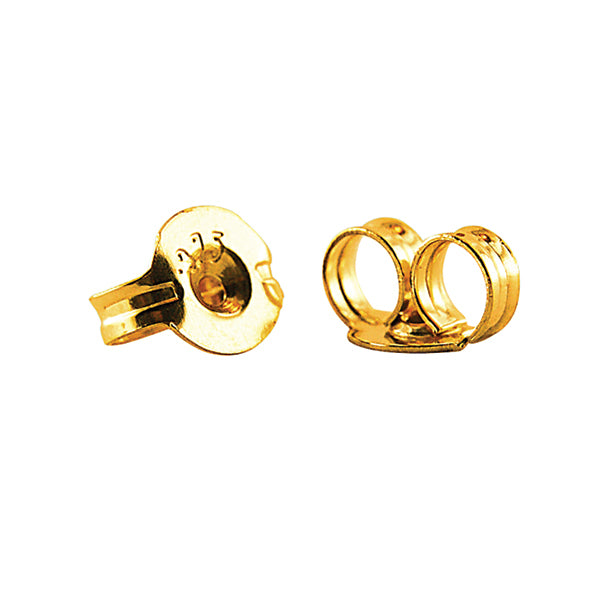 4.5mm earring back made from solid gold 