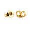 4.5mm earring back made from solid gold 
