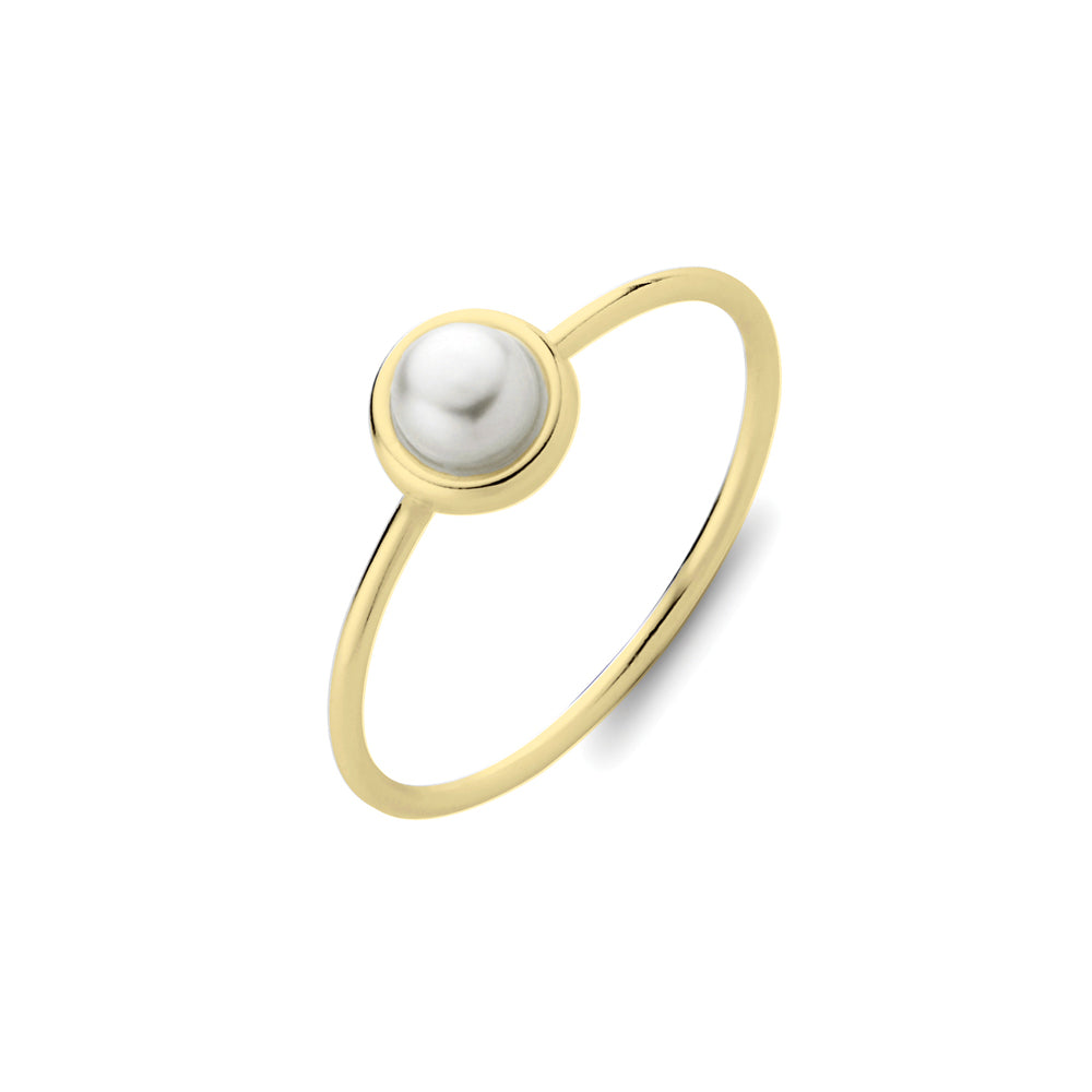 Gold Pearl Ring