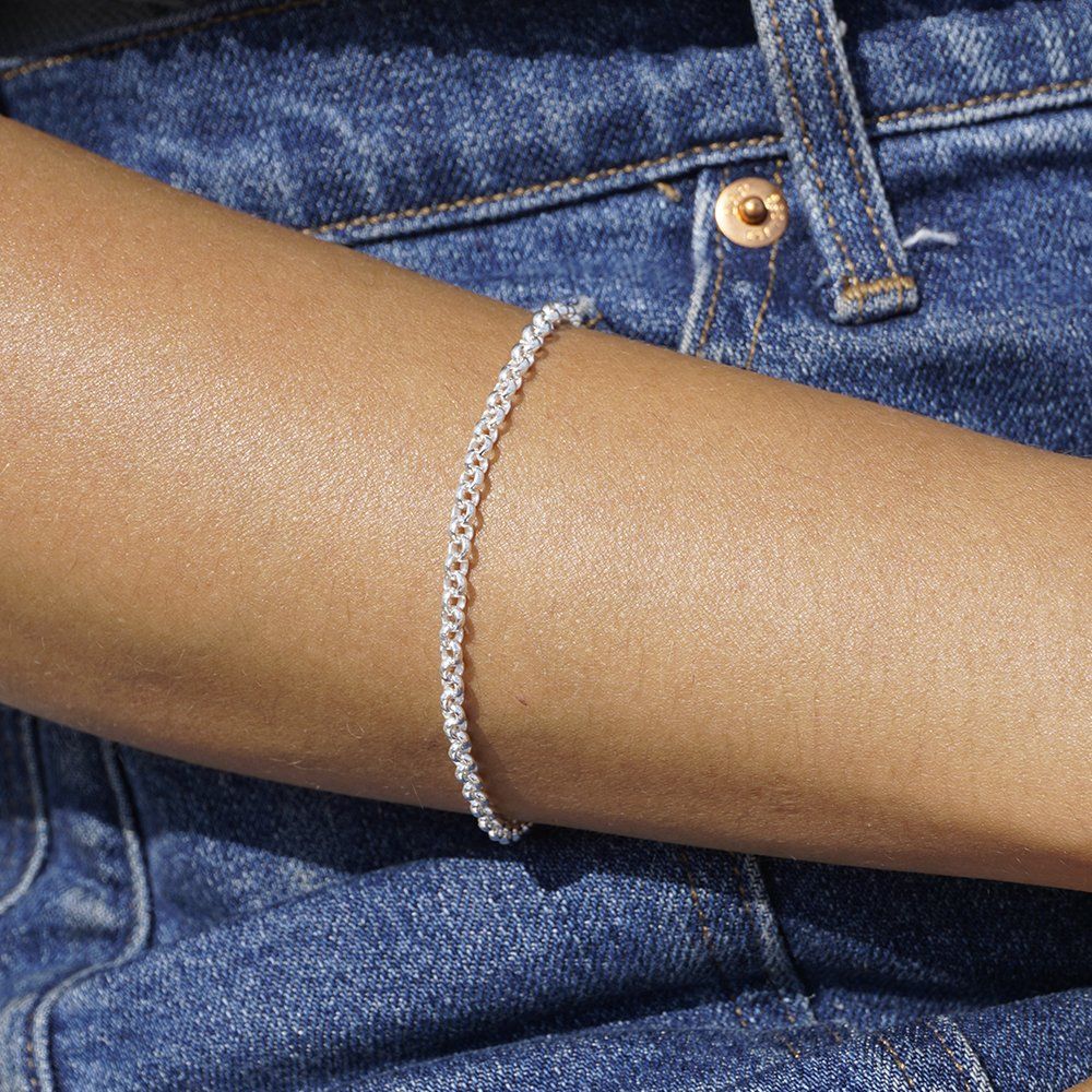 Silver Belcher Chain Bracelet