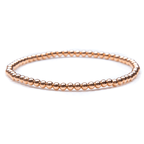 rose gold bead elastic bracelet