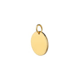 Large Yellow Gold Disc Pendant