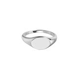 personalise this sterling silver womens signet ring