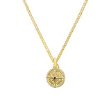 Brave Traveller Compass Necklace — Stainless Steel (Gold or Silver)