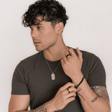 MEN’S STEEL DOG TAG NECKLACE