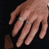 MENS STERLING SILVER BAND RING