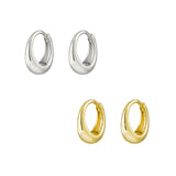Petite Concave Hoop Earrings