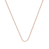 rose gold ball chain