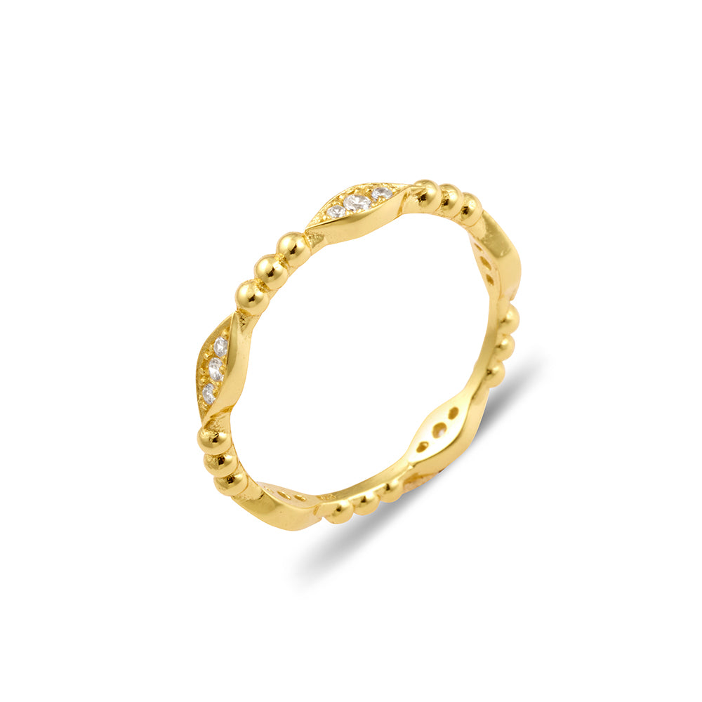 Marquise Bead Ring