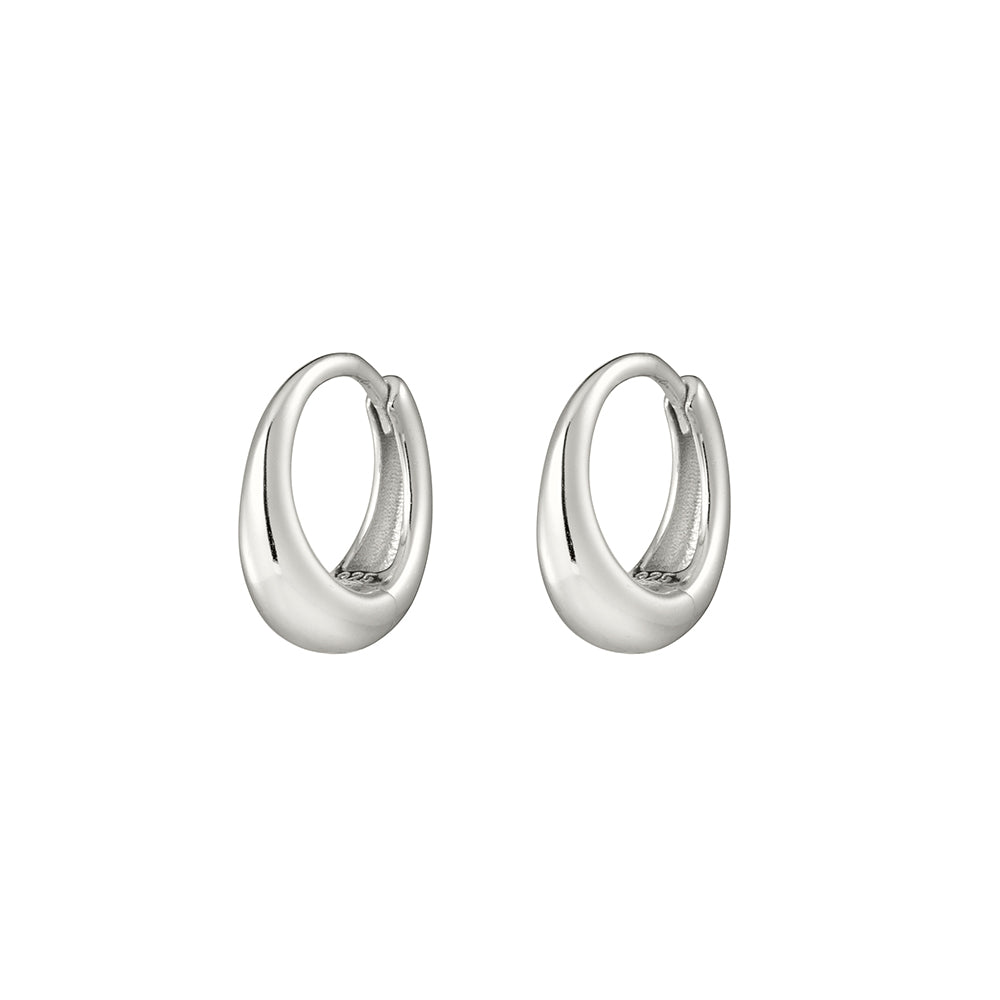 Petite Concave Hoop Earrings
