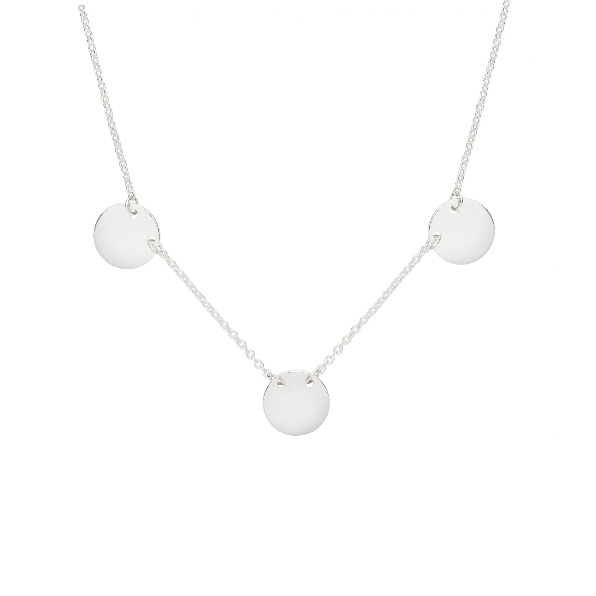 Triple disc necklace