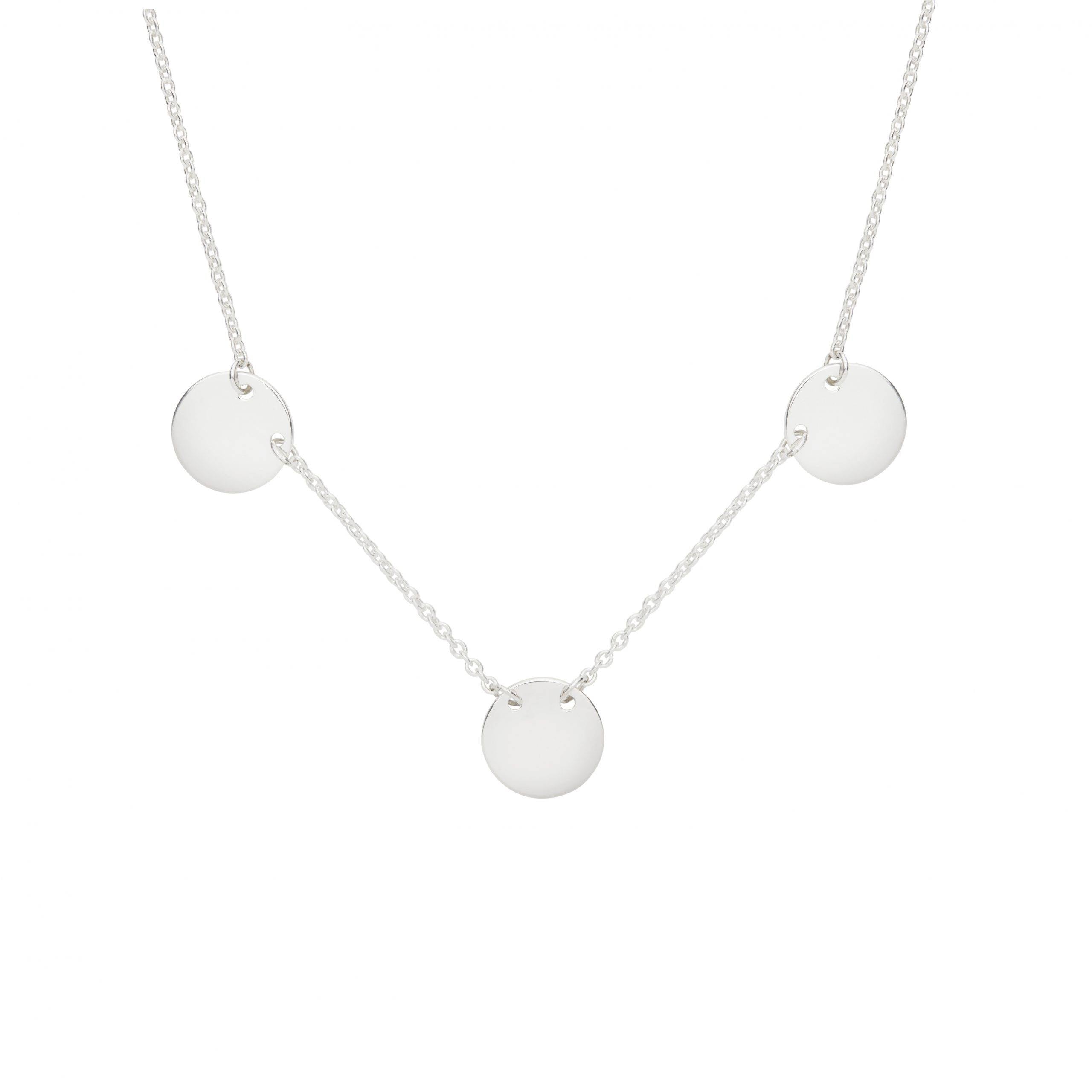 Triple disc necklace