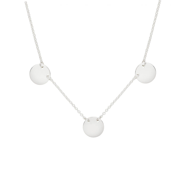 Triple disc necklace