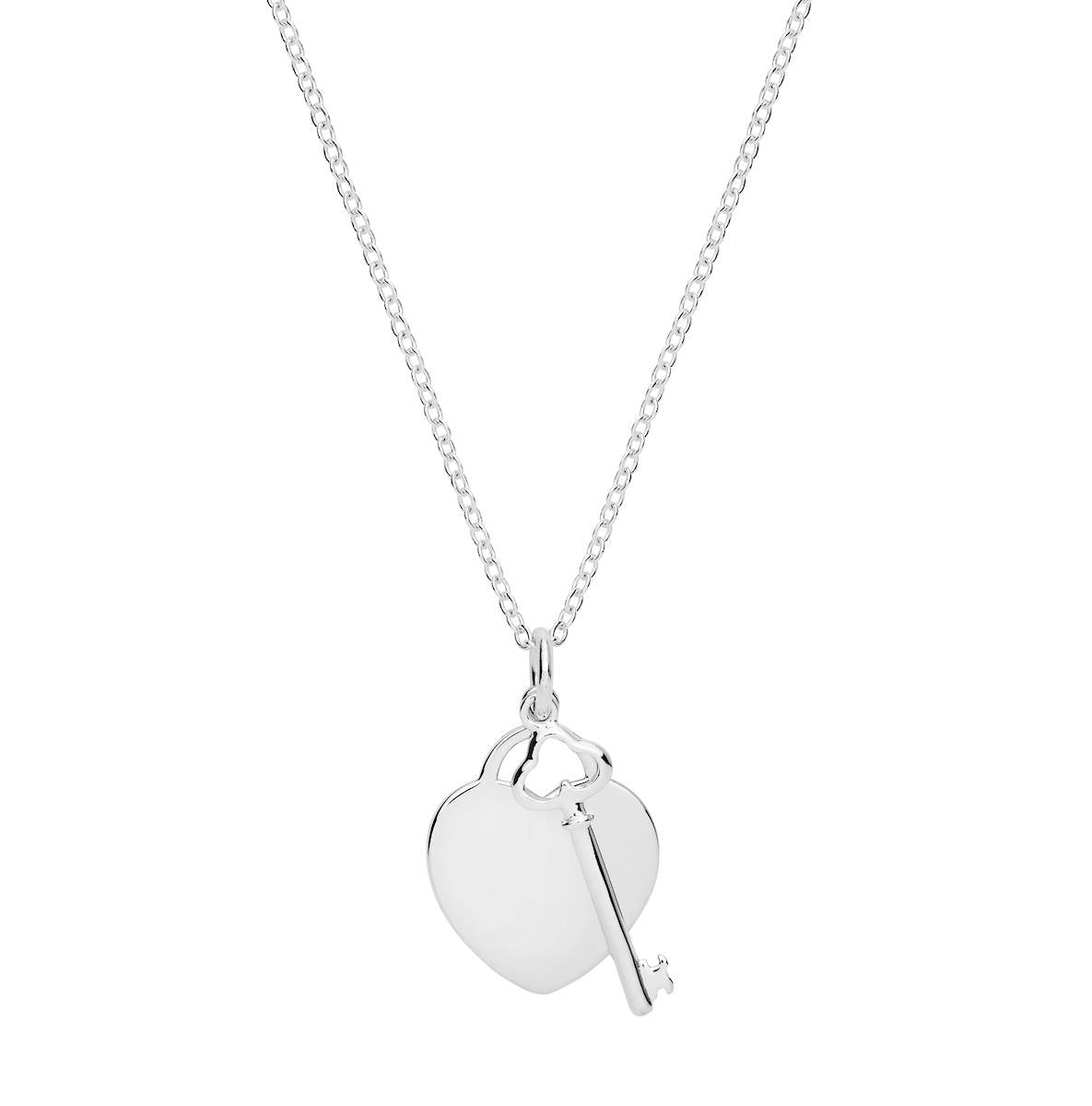 Heart Lock and Key Necklace