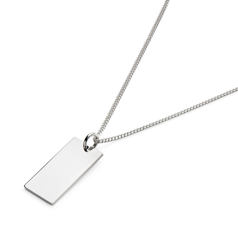 stainless steel bar necklace