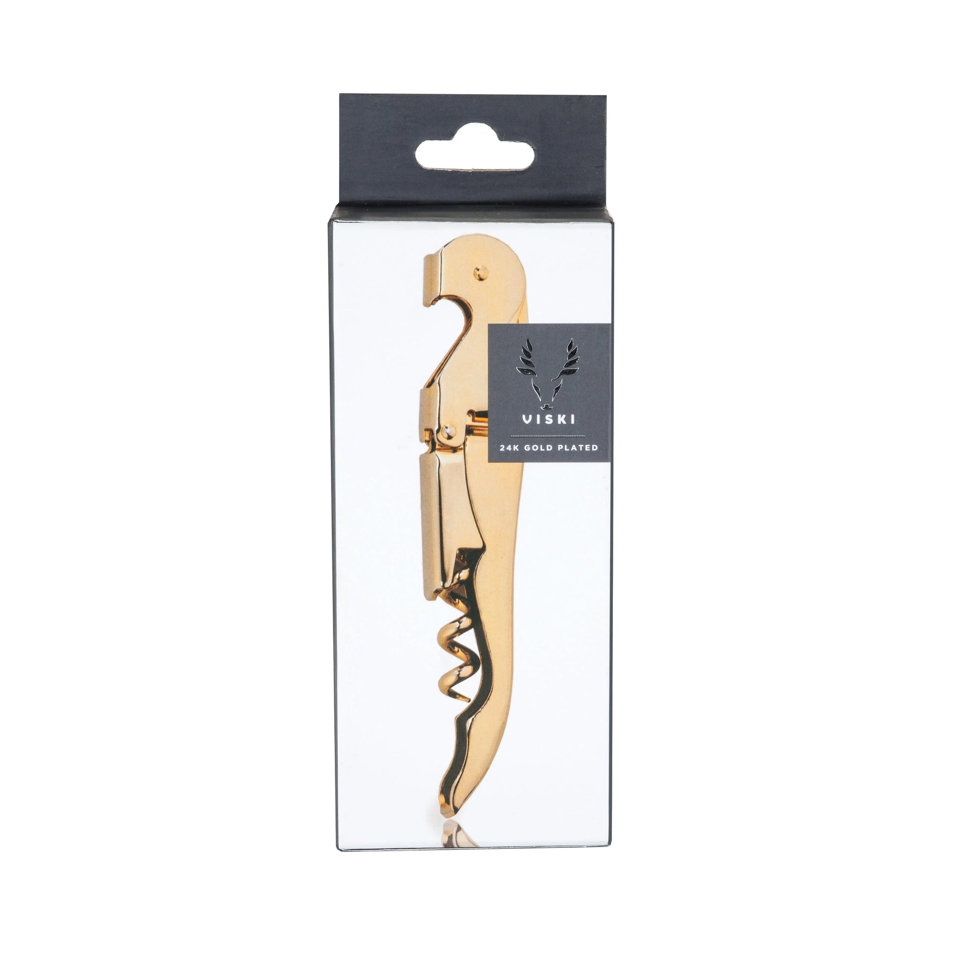 Viski gold corkscrew come beautifully boxed with optional gift pouch and gift card