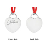 Engraved Silver Heart Ornament
