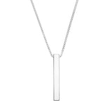 block bar necklace
