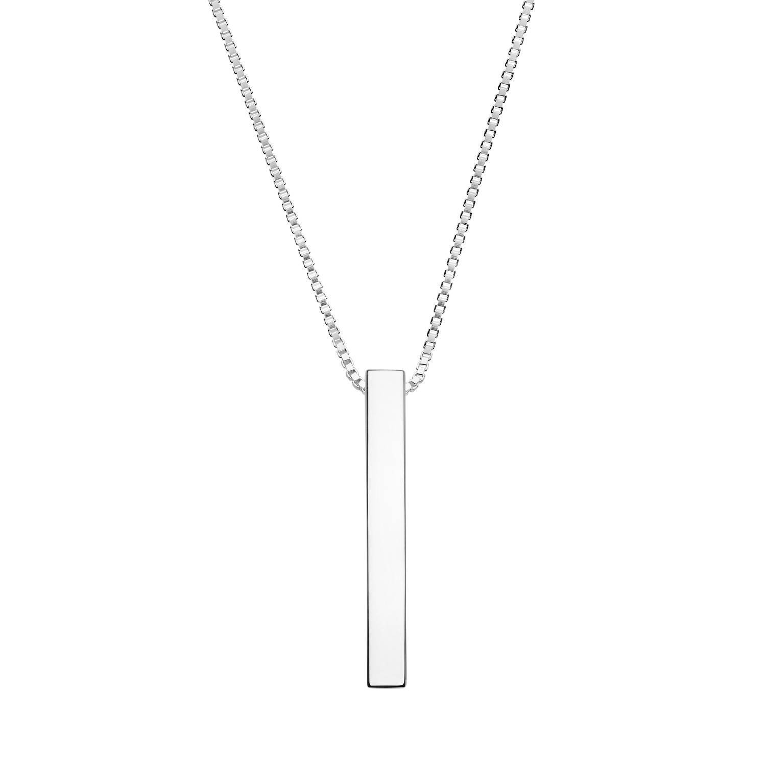 block bar necklace